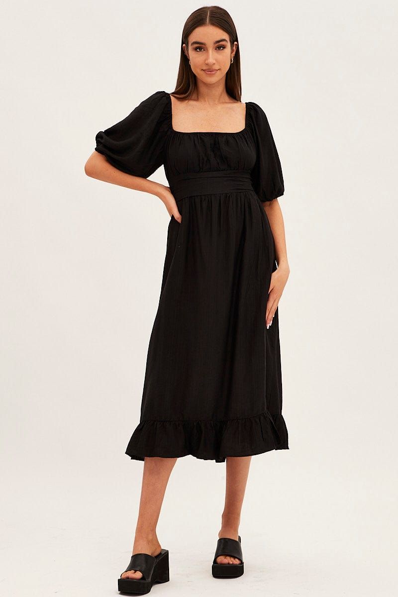 Black Maxi Dress One Shoulder sold by Ally Fashion product image thumbnail 3