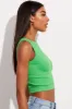 Green Seamless Rib Tank Top sold by Ally Fashion