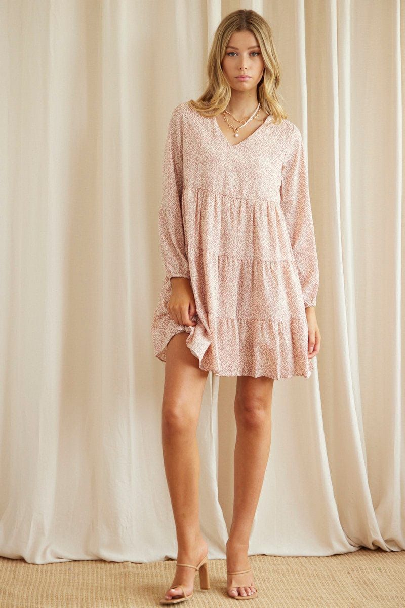 Print Long Sleeve Skater Dress sold by Ally Fashion product image thumbnail 2