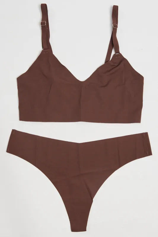 Brown Lingerie Set sold by Ally Fashion
