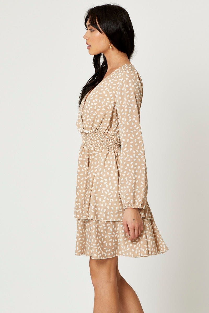 Geo Print Mini Skater Dress sold by Ally Fashion product image thumbnail 3