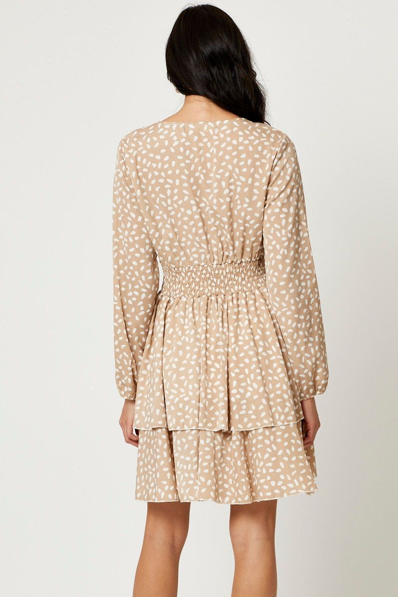 Geo Print Mini Skater Dress sold by Ally Fashion product image thumbnail 4