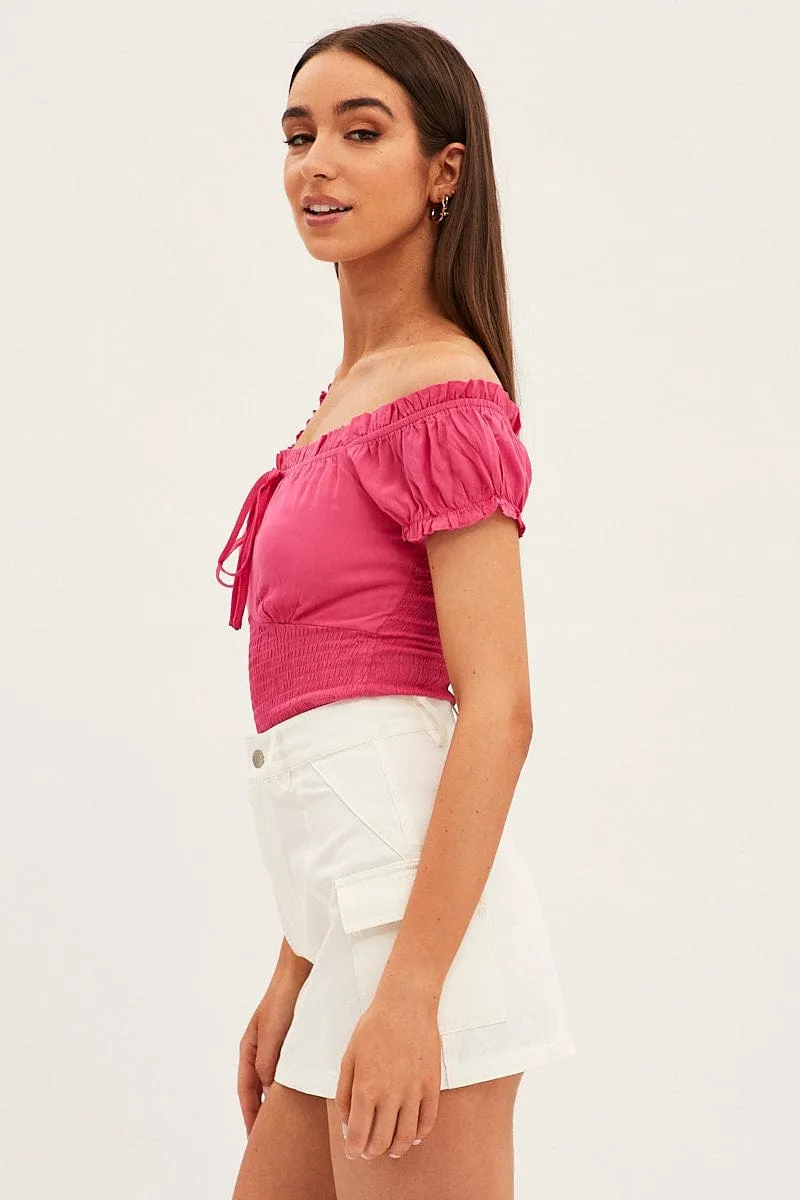 White Cargo Skirt Mini Mid Rise sold by Ally Fashion product image thumbnail 4