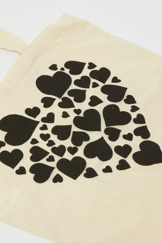 White Flower Canvas Tote sold by Ally Fashion