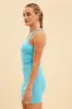 Blue Prea Rib Tank Scoop Neck Dress sold by Ally Fashion