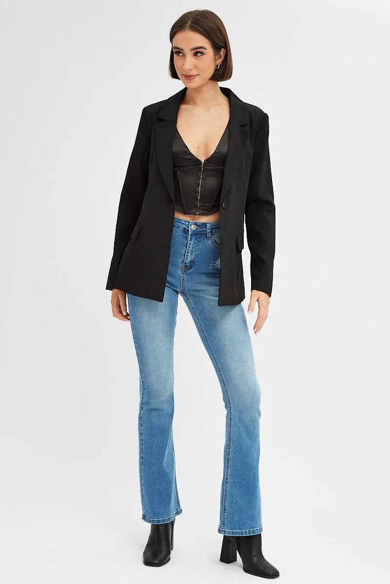 Black Oversized Blazer sold by Ally Fashion product image thumbnail 2