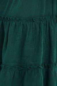Green Fit And Flare Dress Puff Sleeve Mini sold by Ally Fashion