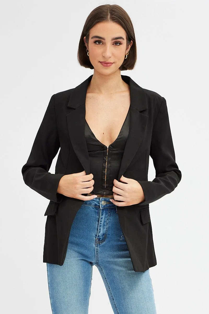 Black Oversized Blazer sold by Ally Fashion