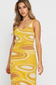 Print Knit Dress Midi sold by Ally Fashion