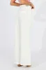 White Wide Leg Pants High Rise sold by Ally Fashion