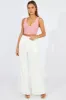 White Wide Leg Pants High Rise sold by Ally Fashion