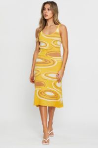 Print Knit Dress Midi sold by Ally Fashion