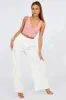 White Wide Leg Pants High Rise sold by Ally Fashion
