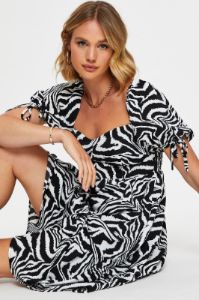 Print Midi Dress Short Sleeve sold by Ally Fashion