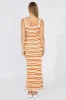 Multi Stripe Knit Dress Maxi Crochet sold by Ally Fashion