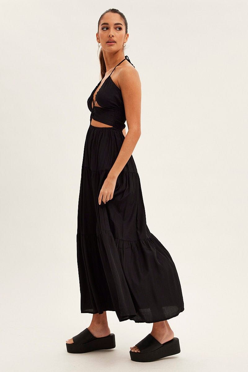 Black Cut Out Maxi Dress sold by Ally Fashion product image thumbnail 4
