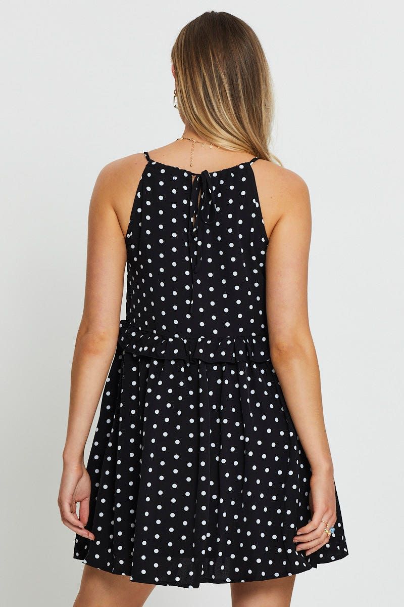 Polka Dot Mini Dress Sleeveless sold by Ally Fashion product image thumbnail 4