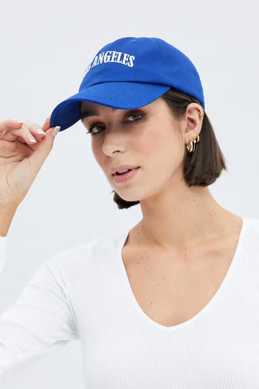 Blue Los Angeles Dad Cap sold by Ally Fashion