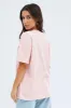 Pink Graphic Tee Short Sleeve Round Neck Print Jersey sold by Ally Fashion