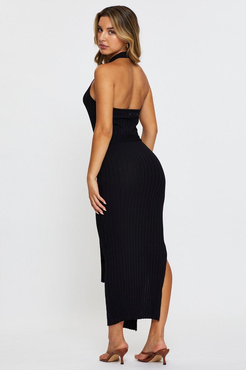 Black Bodycon Dress Maxi Knit sold by Ally Fashion product image thumbnail 5