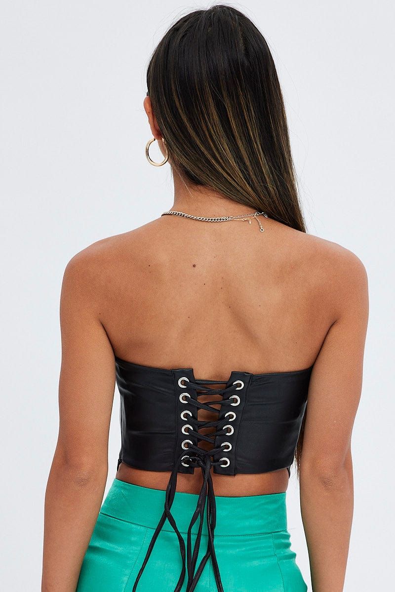 Black Croset Top Crop sold by Ally Fashion product image thumbnail 5