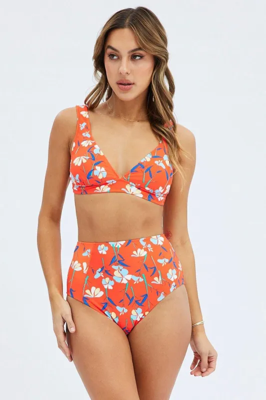 Floral Print Two Piece Bikini Set sold by Ally Fashion