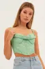 Green Corset Style Crop Top sold by Ally Fashion