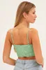 Green Corset Style Crop Top sold by Ally Fashion