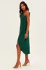 Green Midi Dress Sleeveless V Neck Wrap sold by Ally Fashion