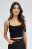 Black Singlet Top Round Neck Seamless sold by Ally Fashion