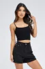 Black Singlet Top Round Neck Seamless sold by Ally Fashion