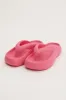 Pink Chunky Flat Slides sold by Ally Fashion