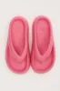 Pink Chunky Flat Slides sold by Ally Fashion