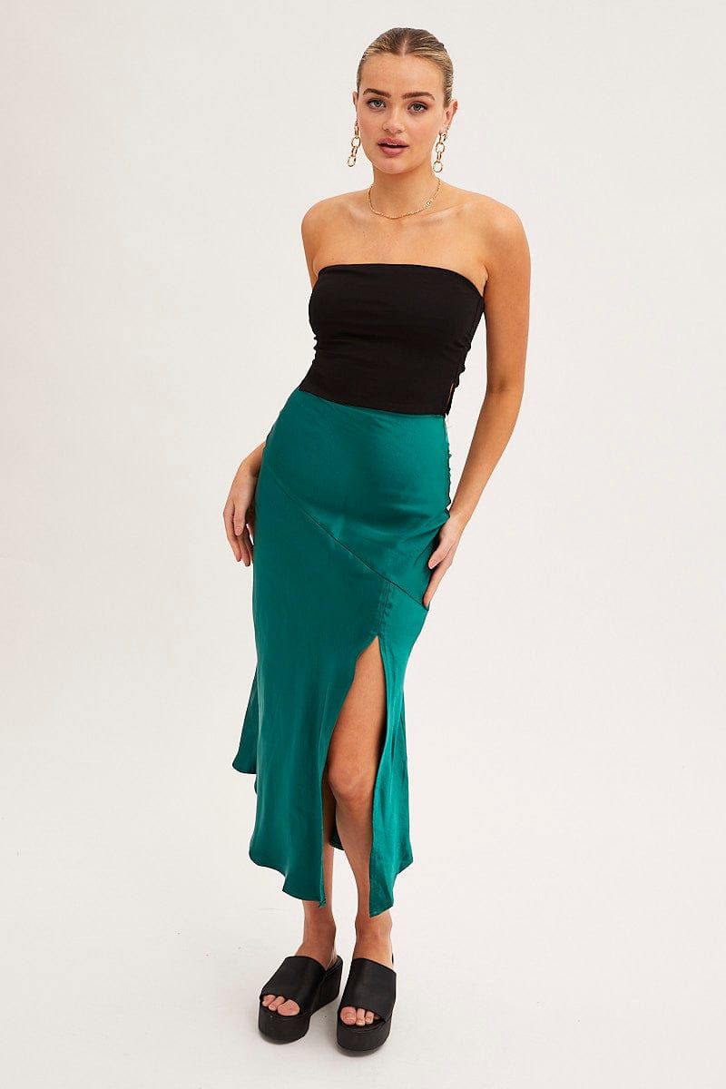 Black Side Split Bandeau Jersey Top sold by Ally Fashion product image thumbnail 2