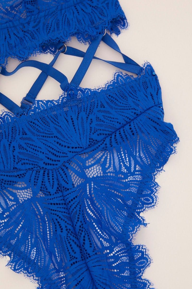 Blue Lace Lingerie Set sold by Ally Fashion product image thumbnail 4