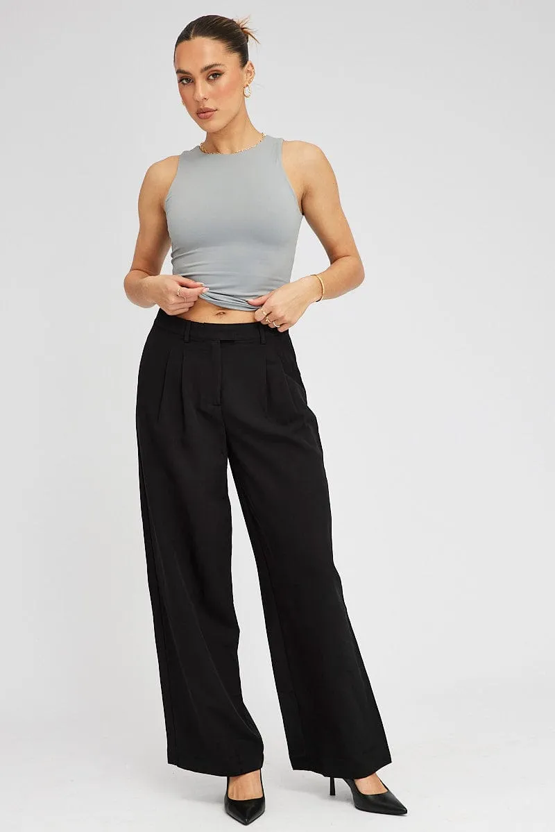 Grey Supersoft Tank Sleeveless sold by Ally Fashion product image thumbnail 2