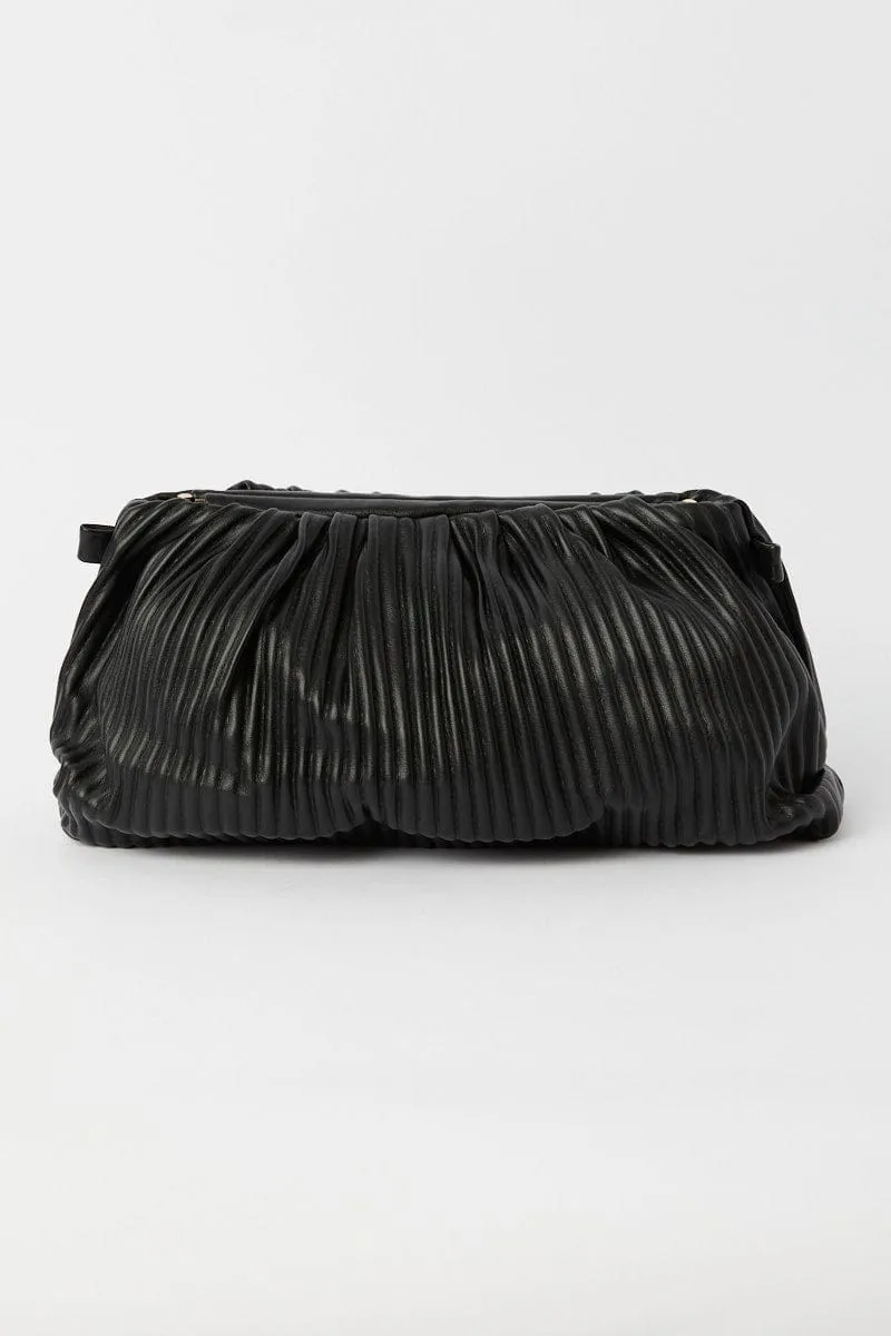 Black Ruched Crossbody Bag sold by Ally Fashion product image thumbnail 3