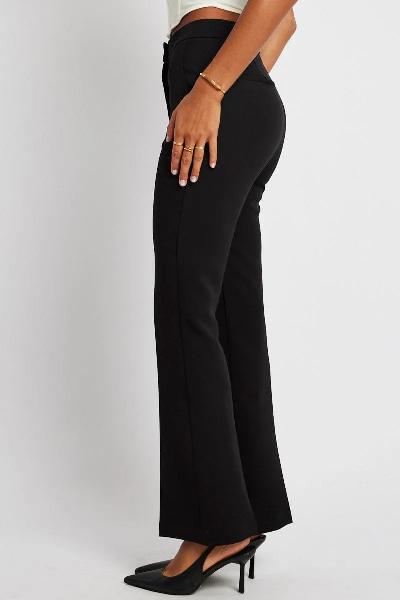Black Slim Pants High Rise sold by Ally Fashion product image thumbnail 4