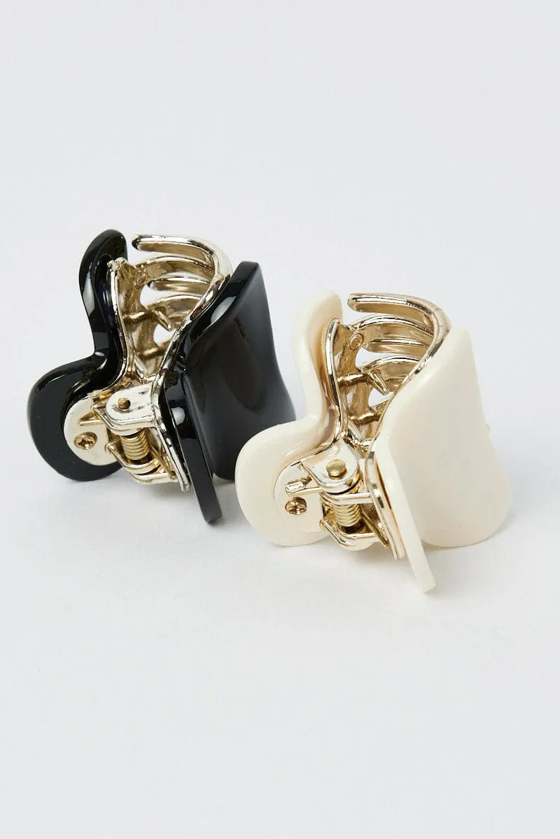 Multi 2 Pack Claw Clips sold by Ally Fashion product image thumbnail 2
