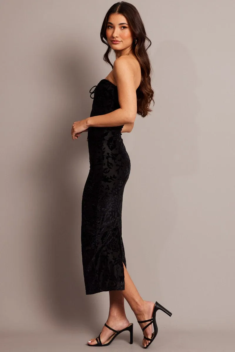 Black Bodycon Dress Burnout sold by Ally Fashion product image thumbnail 4