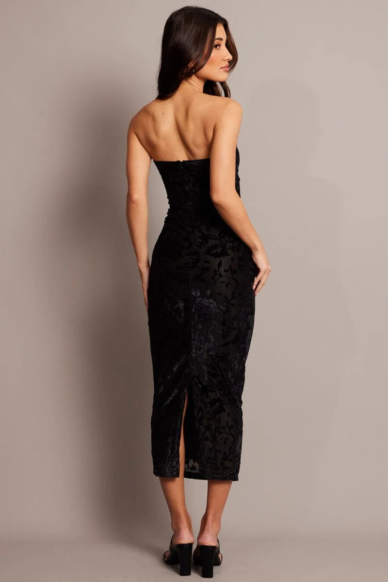 Black Bodycon Dress Burnout sold by Ally Fashion product image thumbnail 5