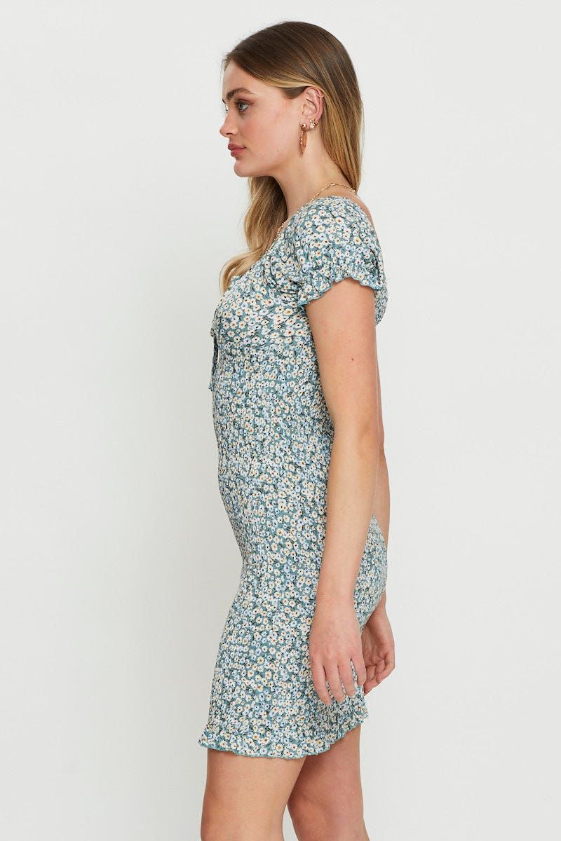 Print Bodycon Dress Mini sold by Ally Fashion product image thumbnail 4