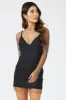 Black Rhinestone Mesh Fishnet Dress sold by Ally Fashion