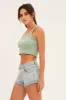 Blue Mid Blue Relaxed Denim Shorts Low Rise sold by Ally Fashion
