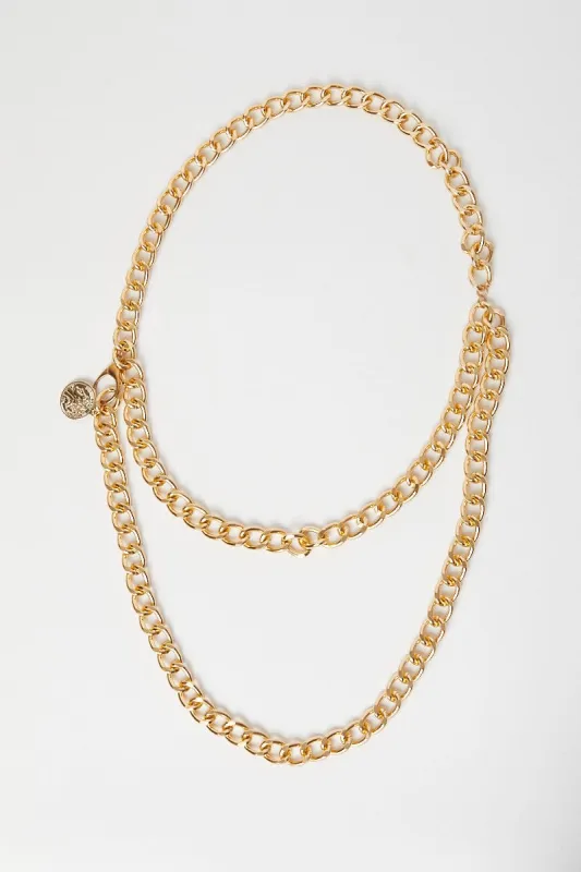 Metallic Nyla Rose Chain Belt sold by Ally Fashion