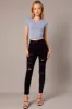 Blue T Shirt Short Sleeve Crew Neck Seamless sold by Ally Fashion