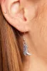 Silver Cowboy Boots Earrings sold by Ally Fashion