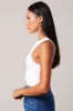 White Tank Top Crew Neck Seamless sold by Ally Fashion