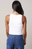 White Tank Top Crew Neck Seamless sold by Ally Fashion
