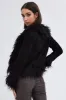 Black Faux Fur Jacket Long Sleeves sold by Ally Fashion